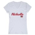 thumbnail image 1 of W Republic 555-138-WHT-02 Nicholls State University Womens Script T-Shirt, White - Medium, 1 of 1