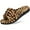 Cheetah Brown, variant on Litfun Women's Orthopedic Slippers with Arch Support Adjustable Coral Velvet Slide Slippers Open Toe House Shoes, Grey