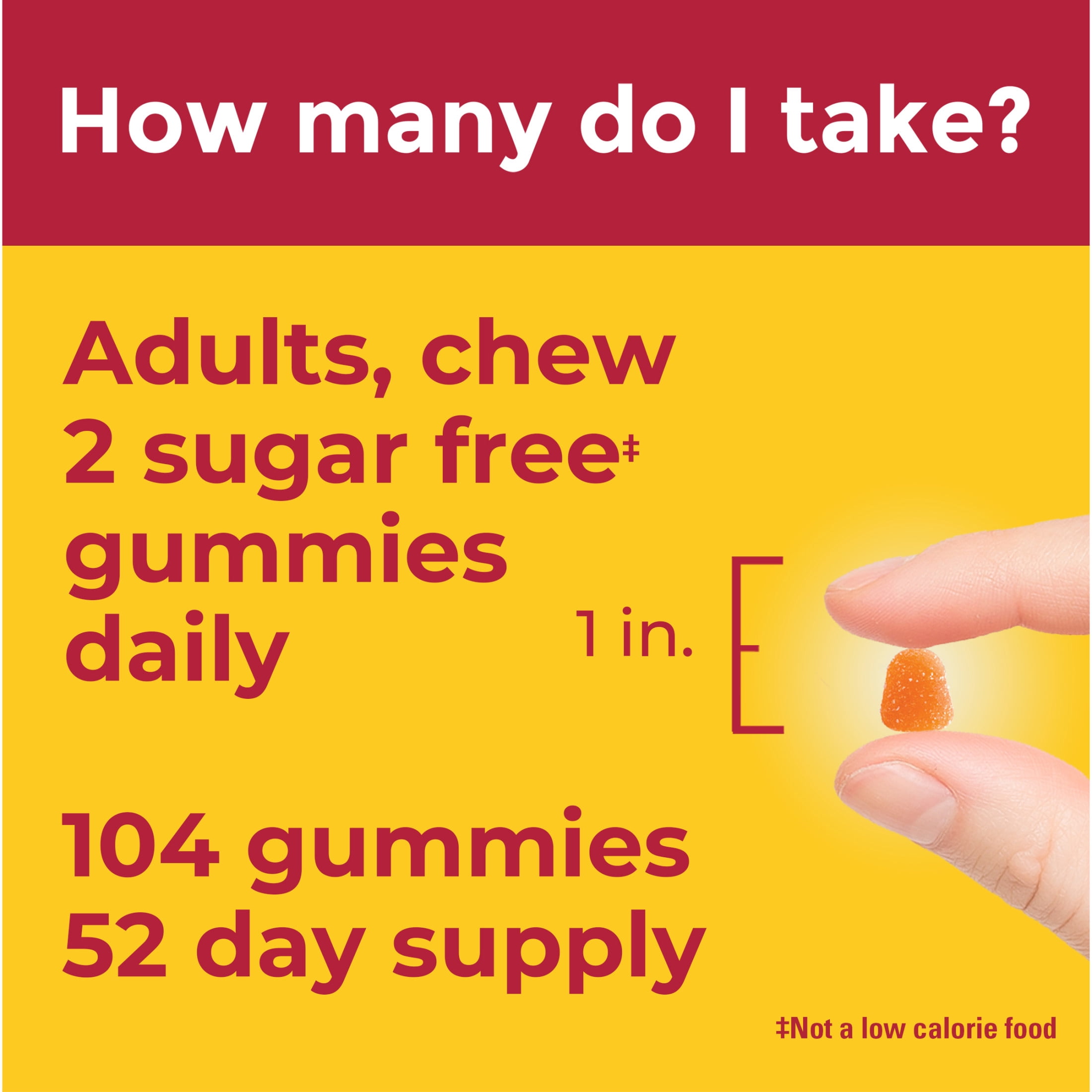 (3 pack) Nature Made Zero Sugar Vitamin C Gummies, Sugar Free Gummies for Immune Support, 104 Count