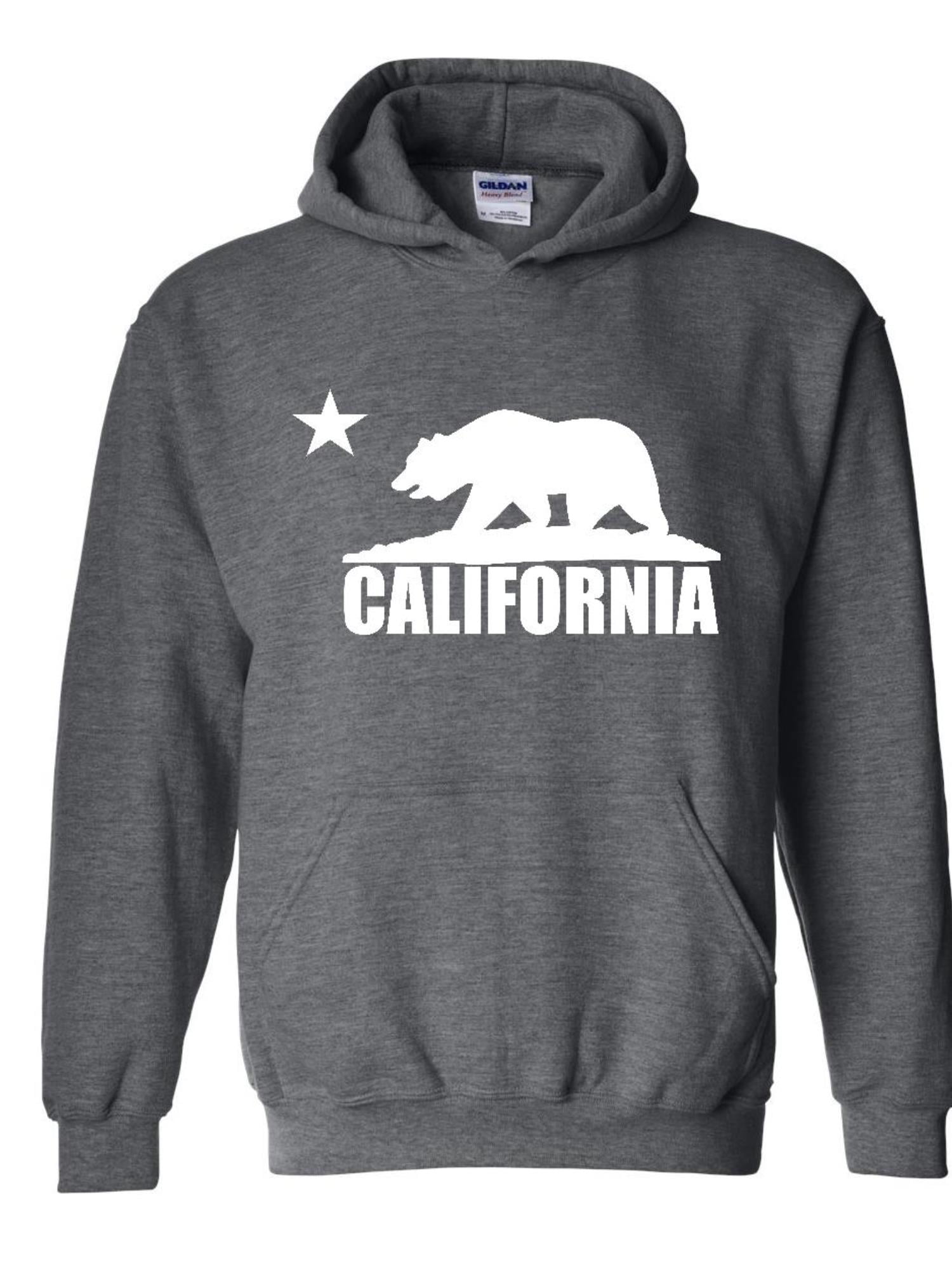 Unisex California Bear Hoodie Sweatshirt - Walmart.com - Walmart.com