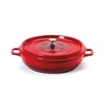 thumbnail image 1 of GET CA-008-R/BK/CC Poêle à Braiser en Aluminium Céramique 4 qt, Rouge, 1 of 1
