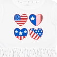 thumbnail image 4 of Inktastic Fourth of July American Flag Hearts Girls Toddler Dress, 4 of 5