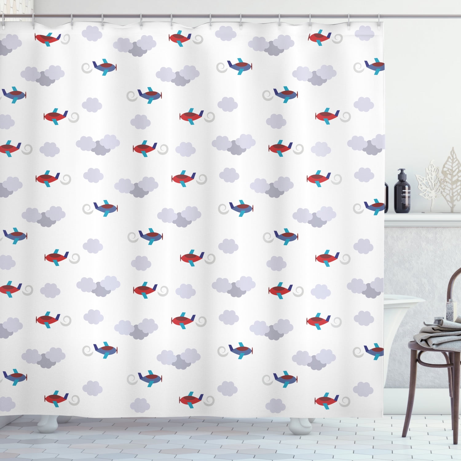 Disney Planes Fabric Shower Curtain 70x72 polyester boys bath new 