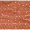 thumbnail image 4 of oneOone Cotton Poplin Twill Light Red Fabric Stripe & Triangle Geometric Craft Projects Decor Fabric Printed By The Yard 56 Inch Wide, 4 of 4