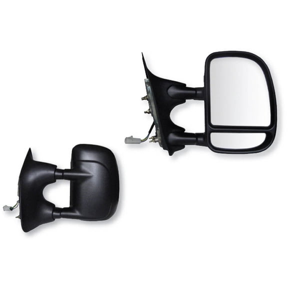 61069-70F - Fit System 99-00 Ford F250, F350, F450, F550 Super Duty Pick-Up Truck, extendable towing Mirror, OEM Style Towing, Pair - check description for fitment