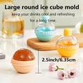 thumbnail image 2 of Ice Ball Maker Mold, Whiskey Ice Mold, Round Ice Cube Mold, Silicone Sphere Ice Cube Mold 4 pcs for Coffee Cocktails, 2 of 6
