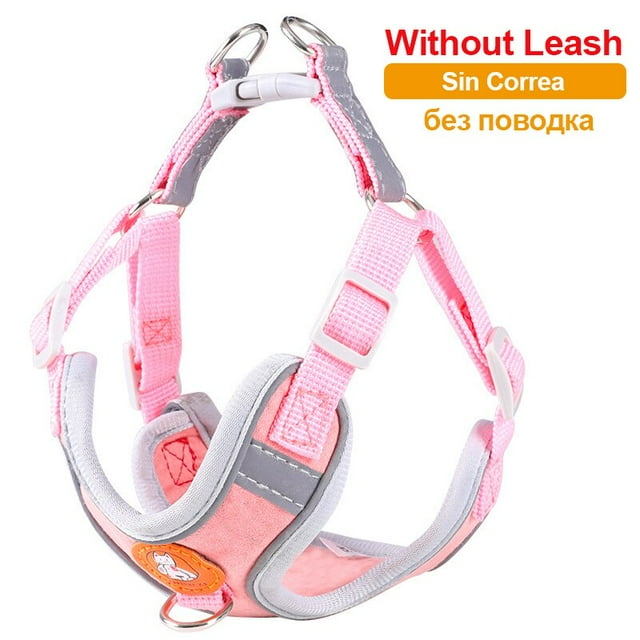 Reflective Dog Harness No Pull Cute Pet Soft Walking Leash Set Adjustable Dogs Harnesses Vest Chihuahua For Small Medium Dogs
