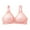 Pink, variant on Itsame Veryday Bralette for Women Seamless Bra Solid Color Back Buckle Push-Up Bra Nursing Bras Beige Size L