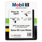 (2 pack) Mobil 1 Advanced Fuel Economy Full Synthetic Motor Oil 0W-20, 12 Quart