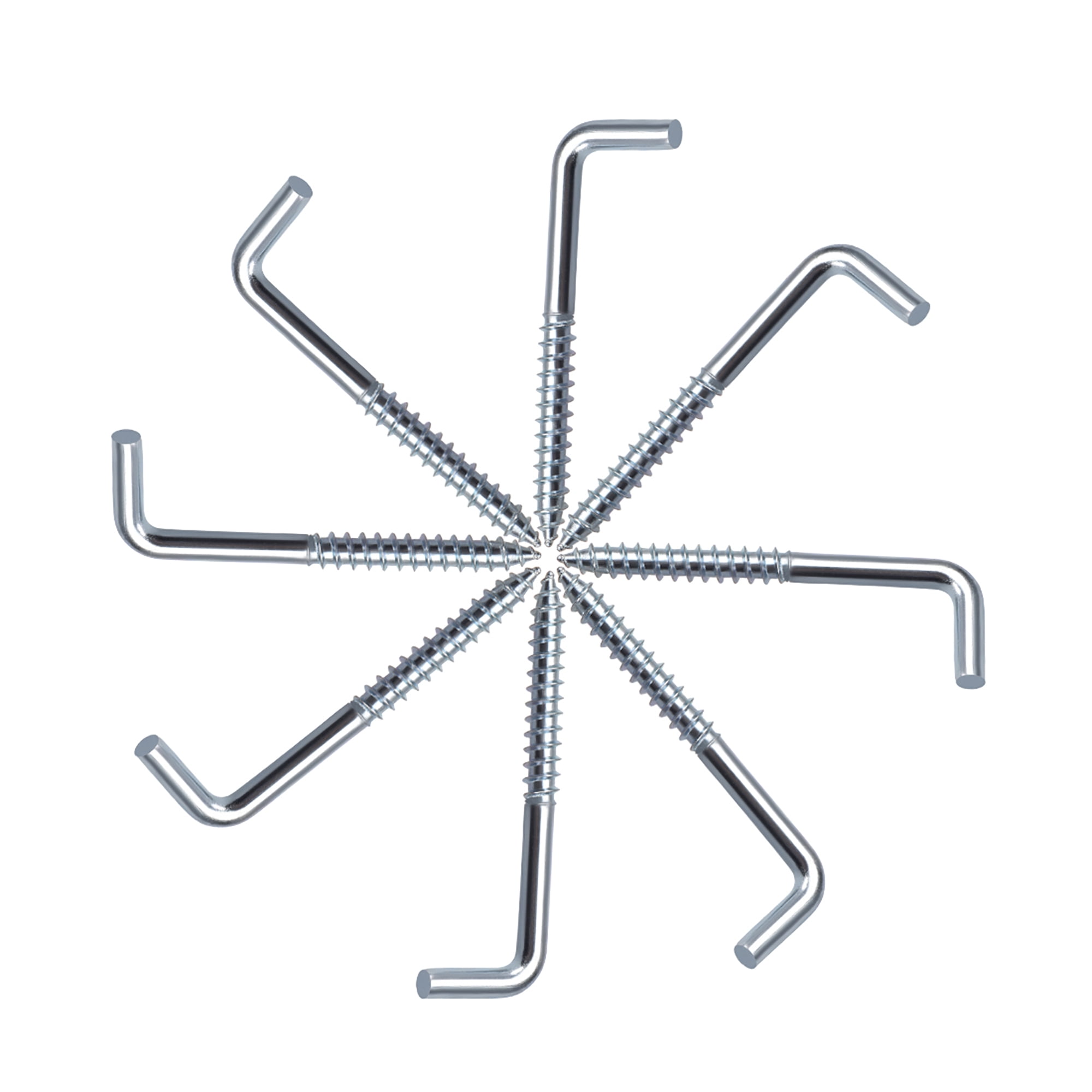 Uxcell 3.3" Ceiling Hooks Cup Hook Fine Carbon Steel Screw-in Hanger 30Pack