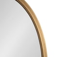 thumbnail image 4 of Kate and Laurel Hogan Farmhouse Oval Framed Wall Mirror, 24 x 36, Antique Gold, Decorative Traditional Vintage Wood Mirror with Soft Curvature and Modern Oval Shape, 4 of 8