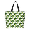 thumbnail image 3 of Fuzoiu Cute Broccoli Print Tote Bags for Women,Shoulder Bag, Gym Tote,Top Handle Ladies Shoulder Bags for Work Beach Travel and Shopping Grocery, 3 of 9