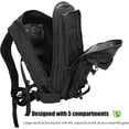 thumbnail image 4 of Mochila Estilo Militar, Mochila Multifunción De Gran Volumen 45L, para Escuela/Trekking/Senderismo/Camping/Viajes/Pesca/Escalada/Montañismo/Montañismo O Uso Diario, 4 of 5