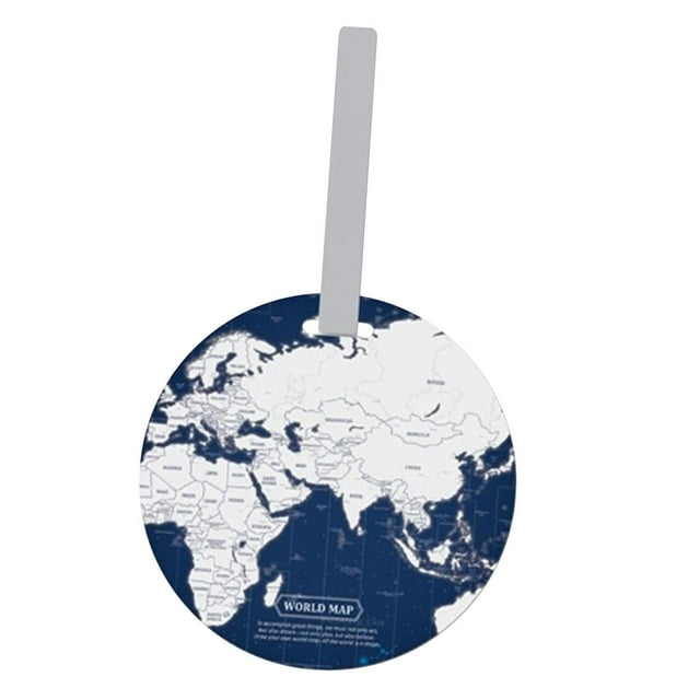 Etiqueta de mapa portátil Hugo Etiqueta del equipaje