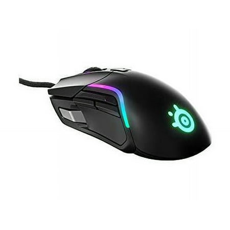 SteelSeries - Rival 5 Wired Optical Gaming Mouse with RGB Lighting - Black