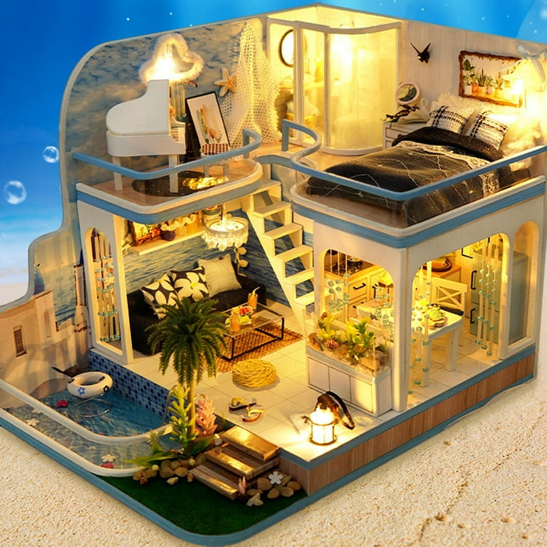6 diy miniature hotsell dollhouse rooms