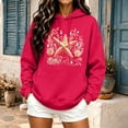 thumbnail image 2 of Arlun Ocean Creatures Graphic Hoodies for Womens Y2k Cute Animal Print Drawstring Hooded Sweatshirts for Girls Fashion Cozy Drop Shoulder Long Sleeve Pullovers Red L, 2 of 5