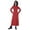 Red, variant on Moomaya Womens Long Sleeve Pullover Hoodie Maxi Dress Pockets Casual Long Dresses