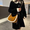 thumbnail image 1 of Bolso de hombro con forma de media luna para mujer, bolso informal con cierre de cremallera, bolso de viaje para mujer, 1 of 8