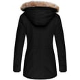 thumbnail image 2 of Women's Winter Jacket Faux Fur Trim Parka Coat, 2 of 7