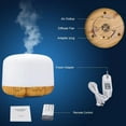 thumbnail image 6 of Essential Oil Diffuser 500ml, Ultrasonic Aromatherapy Humidifier with Remote Control, 7 LED Colors, Timer & Auto-Off, Large Room Diffuser, 6 of 9