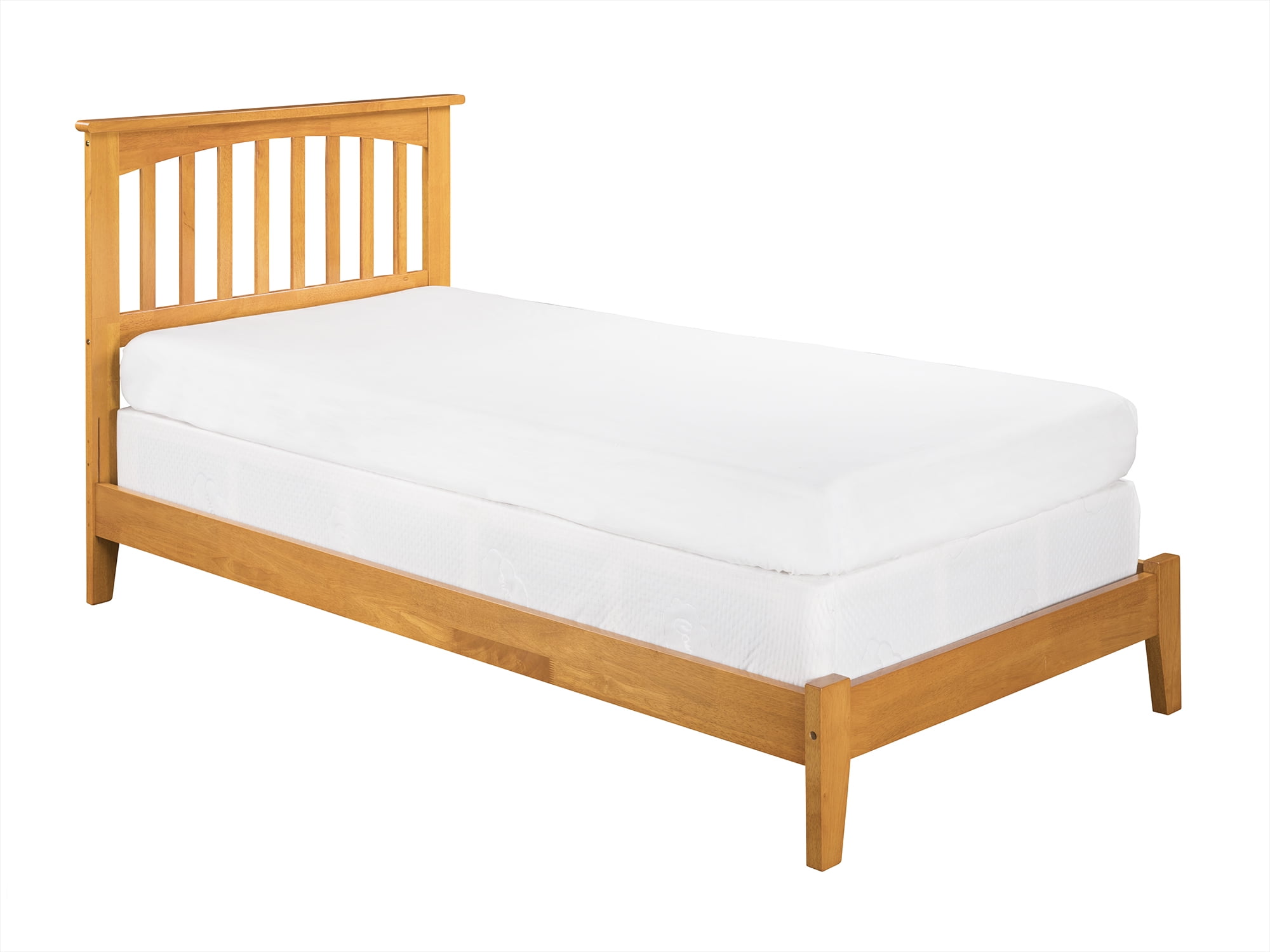 Mission Twin Traditional Bed in Caramel