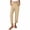 Khaki, variant on QIUOMBBP Straight Leg Cropped Pants for Women Linen Elastic Waist Casual Pant with Pockets Summer Loose Comfy Loungewear Khaki L