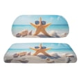 thumbnail image 2 of Pzuqiu Beach Themed Starfish Golf Cart Seat Cover Set - Breathable Stretchable Polyester Protector - Fits Most 2-Seater Carts, Perfect for Golf Course & Outdoor Use, 2 of 9