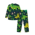 thumbnail image 2 of Kll Dinosaurs Sleepwear Mens Flannel Pajamas,Long Cotton Pj Set, 2 of 9