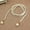 white, variant on Elegant Pearl Thin Belts Women Long Leather Hemp Rope Braid Waist Belt Bohemia Girls Summer Waistband for Dress