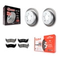 thumbnail image 1 of Transit Auto Rear Coated Disc Brake Rotors and Semi-Metallic Pads Kit for Car Jeep Liberty Wrangler TJ KGS-101232, 1 of 11