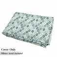 thumbnail image 5 of Turquoise Floor Pillow Lounger Cover, Dots Doodle Rhombus Diamond Shapes Colorful Geometrical Pattern Art, Nap Mat Printed Fabric Case for 5 Pillows, 88" x 27", Multicolor Turquoise, by Ambesonne, 5 of 5