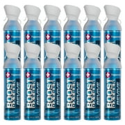 (12 pack) Boost Oxygen Portable Canned Oxygen, Peppermint, 10L