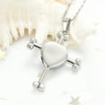 thumbnail image 4 of Personalize Bone Stone Heart Stainless Steel Cross Urn Pendant Pet Memory Necklace for Dog Cat Cremation Ashes Memorial Jewelry, 4 of 6