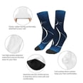 thumbnail image 3 of Rocae Cat Sketch for Girls Boys Crew Socks,Children's Socks, Kids Socks, Toddler Socks: Daily Wear with Kids School Uniform, 3 of 5