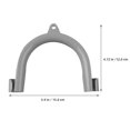 thumbnail image 5 of LEORX 10Pcs Grey Plastic U Shaped Hose Guide for Washing Machine Accessory, 5 of 8
