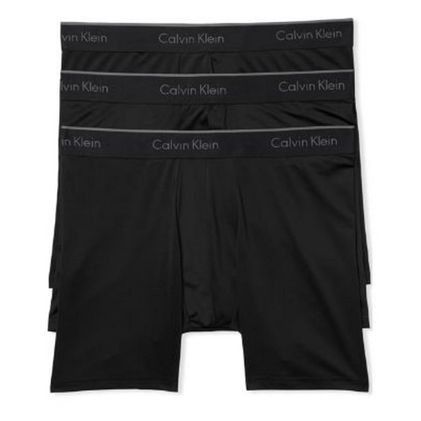 Calvin Klein - Calvin Klein Microfiber Boxer Brief 3-Pack - Walmart.com ...