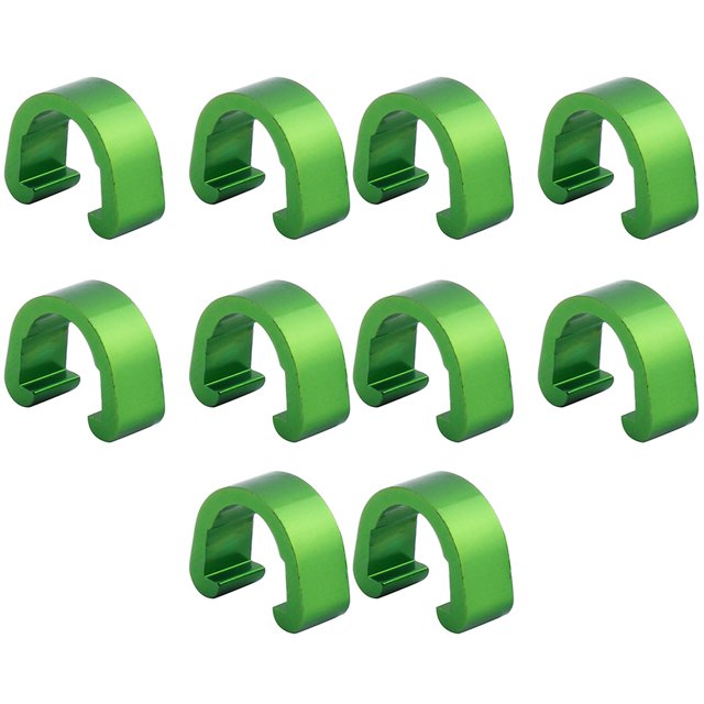 Eigraketly 10 piezas Cable de bicicleta C Clips Profesional Simple Robusto Cables de freno Abrazadera Fijar Accesorio Manguera Hebilla Fijador para Type3 NO3 Eigraketly OD020040-03