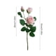 thumbnail image 3 of Arreglo floral de rosas artificiales | Pétalos de tela realistas, 55 cm de largo, blanco, rosa y rojo, adorno decorativo de plena floración | Regalo para el hogar, las fiestas y las bodas, 3 of 6