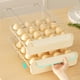 thumbnail image 3 of Organizador de huevos Cajón Portahuevos 32 Bandejas de huevos Apilable Extraíble Capas dobles Contenedor de huevos Refrigerador Organizador de huevos, 3 of 9