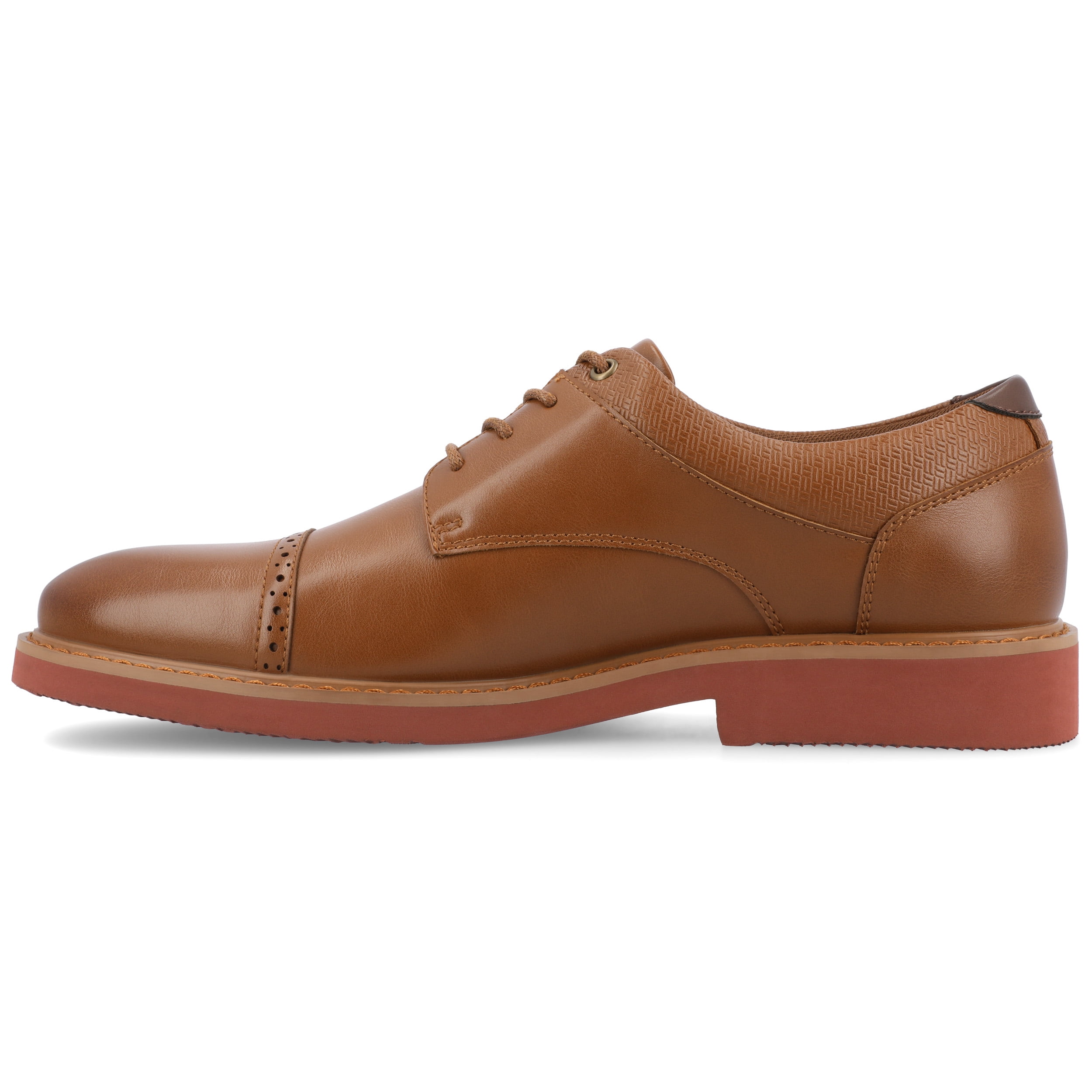 Vance Mens Dexter Tru Comfort Foam Cap Toe Lace-up Derby