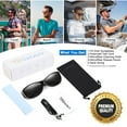 thumbnail image 5 of TINHAO Sunglasses Fit Over Glasses for Men Women, Wrap Around Sunglasses Polarized 100% UV Protection Driving, 5 of 7
