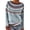 Light Blue, variant on Gkeoshab Women'S Clothing Women's Fair Isle Color Block Crewneck Sweater, Cozy Oversized Pullover Knit with Pattern for a Vintage Inspired Fall and Winter Casual Outfit Blue L