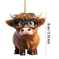 Cute Cartoon Cow Car Pendant Home Tree Decoration Christmas Tree