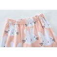 thumbnail image 2 of POPTEM Toddler Girls Bunny Pajamas Short Sleeve 2-Pieces Sleepwear Sets Orange 2T, 2 of 7