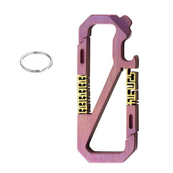 Multifunctional Keychain Outdoor Buckle Bottle Opener Screwdriver Tools Camping Climbing Survival Hanging