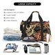thumbnail image 5 of Disketp Gothic Eastern Floral Skull Bolsa de Viaje Tipo Duffle, Bolso de Mano para Fin de Semana para Mujer, Bolsa de Gimnasio Ligera para Hombre, Esencial para Viajes, 5 of 7