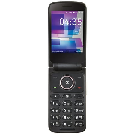 Tracfone TCL Flip 3, 16GB, Gray - Prepaid Feature Phone [Locked to Tracfone]