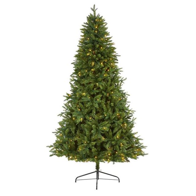 Nearly Natural T1780 7 ft. New Hampshire Fir Artificial Christmas Tree with 450 Clear LED Lights