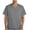 Gray, variant on Mens Scrub Tops Soft Stretch Short Sleeve V Neck Nursing Tops with 2 Pockets